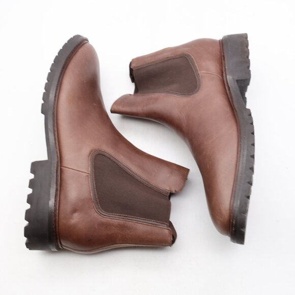 Thursday Everyday Boots Legend Chelsea Men's 13 Brown Leather Boots Pull On - Picture 8 of 10